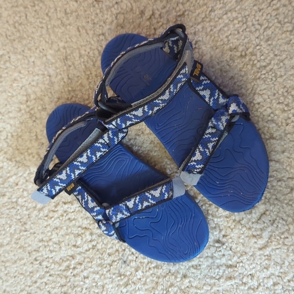 Teva Other - Teva Hurricane Unisex Child Velcro Sandals Balboa Sodalite Blue Aztec Sz 9